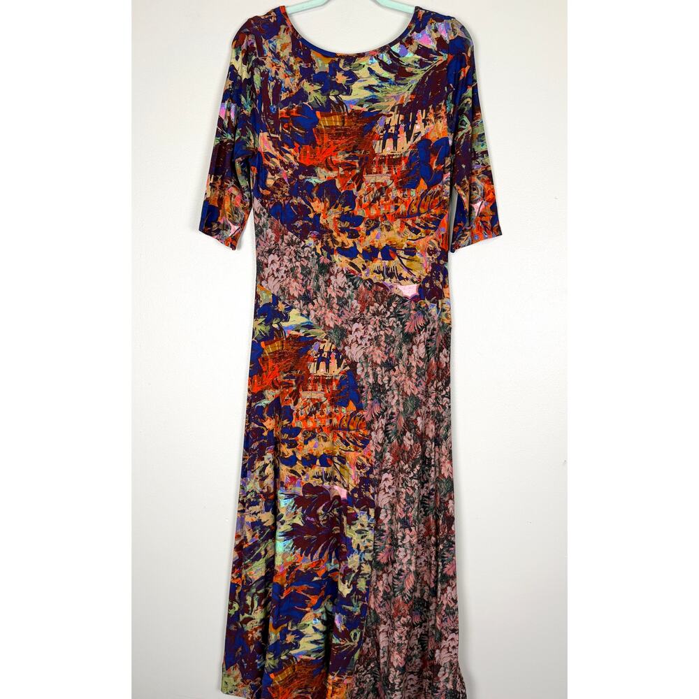 Soft Surroundings Estelle Maxi Dress Tropics Multi Medium Boho Resort Wear - Picture 6 of 10